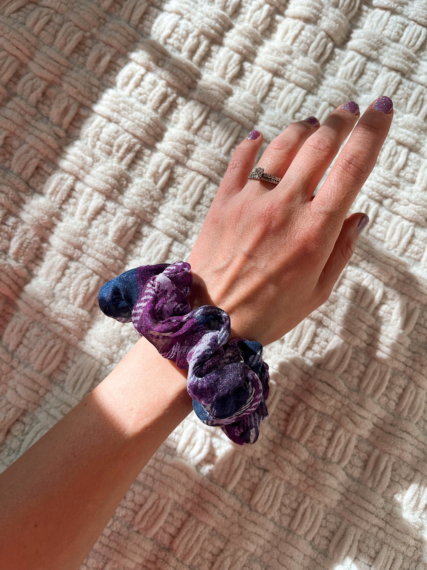 *the story of us* 100% silk scrunchie