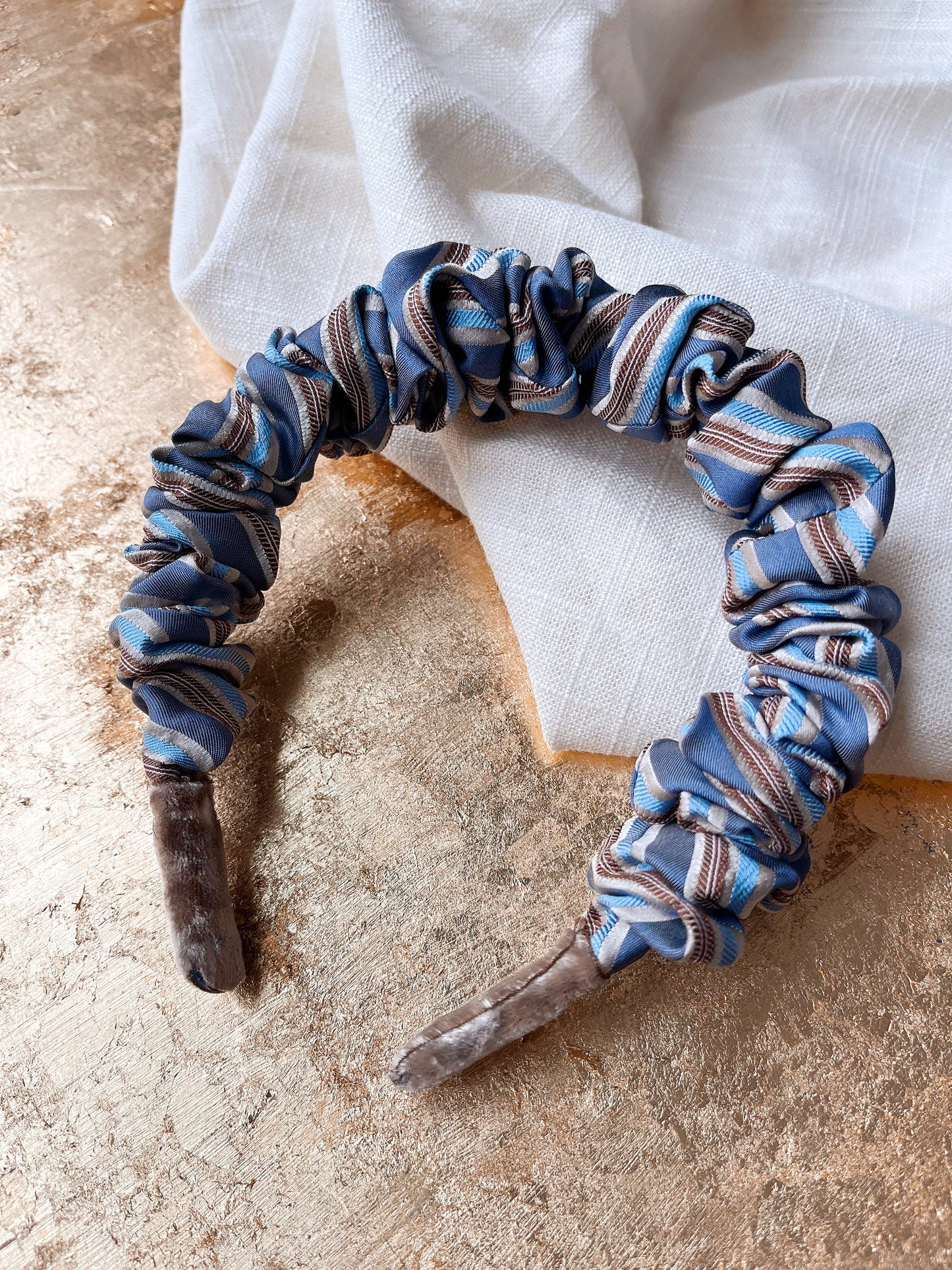 *the name’s buddy* 100% silk scrunchie headband